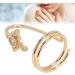 Women Finger Nail Ring Fashionable Fingernail Rings Nail Art Accessory for Parties and Daily Life (3057 gold) - Buy Online on GoSupps.com