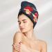 Three Cute Christmas Gnomes Microfiber Hair Towel - Soft Super Absorbent Coral Velvet Wrap for Long Curly Thick Hair | Quick Dry Hair Cap for Women - Buy Online on GoSupps.com