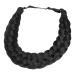Gledola 5 Strands Synthetic Hair Braid Headband Hair Braided Headband for Women Girl (Natural Black)