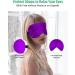 Beevine 2-Pack Silk Sleep Masks - 100% Natural Pure Silk Eye Masks for Sleeping Yoga & Travel - Adjustable Straps Black & Dark Purple - Buy Online on GoSupps.com