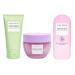 Glow Recipe Essentials Starter Trio - Avocado Ceramide Facial Cleanser (150 ml) + Plum Plump Hyaluronic Acid Face Cream (20 ml) + Dew Shield SPF 30 (15 ml) - Hydrating & Barrier-Strengthening Skincare