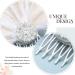 Latious Bride Flapper Feather Hair Comb | White Crystal Bridal 1920s Hair Clip | Gatsby Hair Jewelry for Women - Buy Online on GoSupps.com