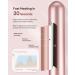 CkeyiN Ceramic Curling Wand - 5 in 1 Hair Curlers, Adjustable Temperature, Professional Hair Styling Tool for Long Hair - Pink & White - Buy Online on GoSupps.com