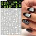 Nail Art Decoration Slider DIY Nails Decals Face Abtract Luminous 3D Nail Sticker Flower Design(CY-039) - Buy Online on GoSupps.com