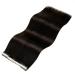 LAAVOO Seamless Real Hair Extensions - Dark Brown 35cm Tape-In 25g 10 Pcs | Remy Human Hair Skin Weft - Buy Online on GoSupps.com
