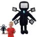 Skibidi Toilet Plush Toys Stuffed Skibidi-Toilet Plush Figure TV Man 5 Heads Camera Titan Man Titan Speakerman Plush Toys Funny Game Cartoon Stuffed Plush Doll for Game Fans Girls Boys Birthday Gifts
