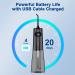 AZ Smile Cordless Water Flosser - 5 Modes Portable Oral Irrigator with 8 Tips and 300 ML Tank - Rechargeable Water Pick for Teeth Cleaning, Braces, Dental Care - Home & Travel (Black) - Buy Online on GoSupps.com