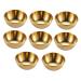Milisten 1 Set 8pcs Dish Seasoning Dipping Plates Side Dish Japanese Plates Mini Dipping Plate Small Sauce Cups Metal Gold Decor Sauce Bowls Stainless Steel Sushi Measuring Cup