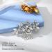 Catery Crystal Bride Wedding Hair Comb | Rhinestone Bridal Side Combs for Women and Girls - Silver - Buy Online on GoSupps.com