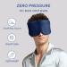OLESILK 100% Natural Mulberry Silk Sleep Mask - Large Size Navy | Adjustable Strap Eye Mask for Men and Women - All Night Blindfold - Buy Online on GoSupps.com