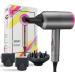 YHANNI Hair Dryer 1800W with Negative Ion Technology:Fast Drying Low Noise 2 Concentrator Nozzles 1 Diffuser - Perfect for Home Salon and Travel - Buy Online on GoSupps.com