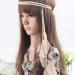 Boho Feather Headband - Tassel Halloween Hair Hoop for Women | Beige Tone - Buy Online on GoSupps.com
