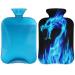 Fire Dragon hot bottle with a fluffy cover 2l capacity hot bottles for children men women dragon warm water bottle for cozy nights pain relief back
