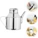 Milisten 2pcs Sauce Pot Olive Oil Cruet Kitchen Oil Soy Sauce Bottle Oil Drip Dispenser Oil Vinegar Cruet Bottle Household Vinegar Bottle Olive Oil Pourer Water Bottle Stainless Steel Metal 18.5X14.5X11CMx2pcs Silverx2pcs - Buy Online on GoSupps.com