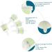 Healeved 10pcs Strainer Replacement Filter Massager Plastic Filter - Buy Online on GoSupps.com