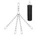 QWORK 4-stranded punching bag suspension chain robust stainless steel chains for hanging of boxing bags total length 50cm 360-degree litter maximum load capacity 70 kg
