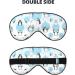 Buy Cute Penguins Print Eye Mask | Silk Night Blindfold for Men & Women - Perfect Sleep Accessory - Buy Online on GoSupps.com
