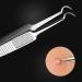 Baluue 9 Pcs Clip Comedone Tweezers Blackheads Pimple Extractor Tool Remover Stainless Steel Silver - Buy Online on GoSupps.com