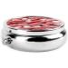 Candy Canes Mini Round Pill Box | 3 Compartment Portable Pill Organizer for Travel Home & Office - Buy Online on GoSupps.com