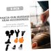 Outanaya 9-Piece Massage Head Set | Replacement Fascia Accessories & Tools for Percussion Massage Devices - Buy Online on GoSupps.com