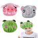 Fininno 3 pieces children shower hood kids shower cap hair hood waterproof shower hat double layer reusable bath (3 pieces of children shower hood)
