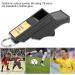 Best Referee Whistle - Professional Triller Signal Pipe for Football Basketball & Volleyball | Durable ABS with Clip - Black & Gold - Buy Online on GoSupps.com