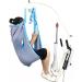 Patient Lift Toileting Sling for Hoist Divided Leg Sling Reusable Professional Sitting Transfer Belt Patient Lifter Bariatric Handicap Lift for Patient Elderly 0627 Blue Large