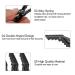 6pcs Black Crocodile Hair Sectioning Clips - Non-Slip Single Prong Hairpins for Salon & Hairdressing - Buy Online on GoSupps.com