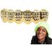 Hip-hop Teeth Grills Gold Tooth Grillz Shimmering Rhinestone Hip-Hop Grillz Gold-Plated Cosplay Tooth Accessories Portable Grillz for Teeth Costume Tooth Jewelry Teeth Caps lower teeth - Buy Online on GoSupps.com