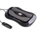Electrical lumbar traction massage device back tractor with 2 dynamic stretch beam back massager electrical heat treatment and 3 step vibration massage to relieve back pain