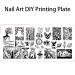 Nail Art Stamping Plate Set - Bat Owl Cat Designs & Thorns - DIY Party Nail Templates for Creative Designs - Buy Online on GoSupps.com