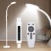 Happy Light Therapy lamp 11000 Lux LED UV-Free Sunlight lamp Full Spectrum Happy Therapy lamp with 10 Adjustable Brightness Levels 2 in 1 Retractable Floor Sad Lamp (White) White-1