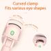 Eyelash Heated Curler - Portable Electric Lash Curling Tool Rapid Heat-up Lash Curler with 3 Heating Modes Temperature Control Eye Lash Curler Makeup for Women Pink - Buy Online on GoSupps.com