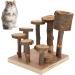 Nikou Hamster Toys Platforms Ladder Exercise Stairs Small Pet Climbing Ladder Step Eco-Friendly Fitness Exercise Feeder Chew Toy Not Easy To Fall For Hamster(S) - Buy Online on GoSupps.com