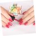 POPETPOP 1pc Nail Art Crystal Cup Nail Care Tools Nail Brush Dip Cup Nail Art Dappen Dish Nail Dappen Dish with Lid Powder Dappen Dish Bowl Nail Art Equipment Nail Cup Acrylic 9.1x9cm Assorted Color - Buy Online on GoSupps.com