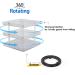 MK387 - Transparent Acrylic Nail Polish Rotating Display Rack | 3 Storage Compartments | International Shipping - Buy Online on GoSupps.com