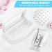 Best Nail Tool Sterilizer Box | Plastic Sterilization Tray for Tweezers & Eyelash Extensions | White Organizer for Estheticians - Buy Online on GoSupps.com