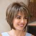 Creamily Short Brown Pixie Wigs for Women Pixie Cut Layered Short Brown Wigs Short Hair Wig with Bangs Natural Looking Synthetic Fiber Wigs Brown with Blonde Highlight Color Brown Mixed Blonde Highlight