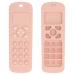 TV Remote Control Shaped Teething Toy  Teether Sensory Toys Gum Massager Baby Silicone Teether Soft Teeth Toy for Gum Relief(Peach Pink)