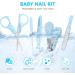 Vicloon Baby Nail Care Set - 5-in-1 Kit for Newborns & Toddlers - Includes Clippers, Scissor, Earpick, File, Tweezer - Blue - Buy Online on GoSupps.com
