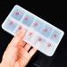 Tixqeaif 4Piece 10 Transparent False Tips Rhinestone Glitter Storage Container Numeral Grid Boxes - Buy Online on GoSupps.com