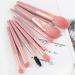 REQAG Set of 8 Makeup Brushes High-end Brushes Mini Portable Makeup Brush with PU Leather Bag Set Suitable for Blush and Eye Concealer Foundation - Buy Online on GoSupps.com