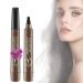 2PCS Whimsyard Eyebrow Pencil - Upgraded Microblading Effect Eyebrow Pen Four Forks Water Eyebrow Pencil Waterproof Eyebrow Pen for Hair-Like Natural Brows Last All-Day (Dark Brown)