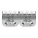 Ceramic blades for dog hair cutters compatible with Moser 45-50/Heiniger/Andis Easter A5 Wahl 5f 1/4 inch (6.3 mm) cut length 2 pieces 5f 6.3 mm (2 sets)