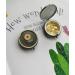 Sunflower Travel Pill Box Organizer - Cute & Portable Vitamin Holder for Purse - Vintage Bronze Metal Daily Medicine Case - Ideal for Travel & Health - Buy Online on GoSupps.com