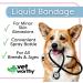 Vet Worthy Liquid Bandage for Dogs - Dog Wound Care Solution with Aloe Vera - 4oz - Buy Online on GoSupps.com