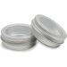 2 Ounce Aluminum Tin Jar 60ml - 20 Pcs Refillable Clear Top Screw Lid Round Container for Cosmetic Lip Balm Cream - Buy Online on GoSupps.com