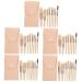 Beavorty 5 Sets Travel Makeup Brushes Powder Applicator Brush Travel Kit for Women Blush Brush Women s Suits Girls Suit Lip Brush Women Favor Fiber Wool Miss The Face Cosmetic
