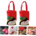 ABOOFAN 2pcs Hand Adorable Pouch Sweets for Candy Christmas Decor Bags Xmas Party Exquisite Non-woven 22x15cm Assorted Color 5 - Buy Online on GoSupps.com