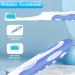 AWAVM 4pcs Foldable Portable Travel Toothbrush Set - Soft Bristle for Camping & Travel - Unisex Design - Buy Online on GoSupps.com